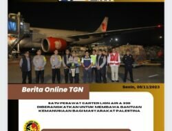Pesawat Ketiga Berisikan Bantuan Kemanusiaan Bagi Warga Palestina Diberangkatkan